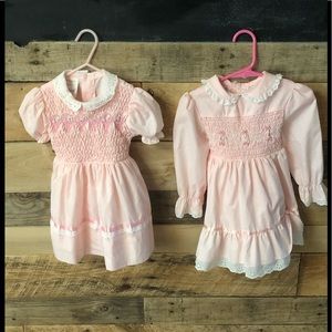 2 toddler sz 3 Polly Flinders hand smocked dresses